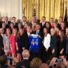 Barack Obama recevait le 27 octobre à la Maison Blanche à Washington l'équipe de foot féminine championne du monde