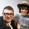 Rihanna et Alber Elbaz - People en backstage du défilé Lanvin prêt-à-porter collection Automne/Hiver 2014-2015 lors de la fashion week à Paris, le 27 février 2014.