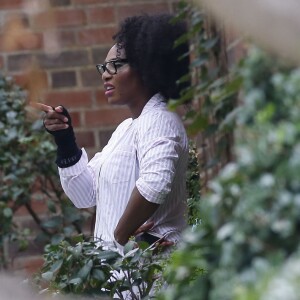 Serena Williams lors de la babt-shower de Kim Kardashian à Beverly Hills, le 25 octobre 2015