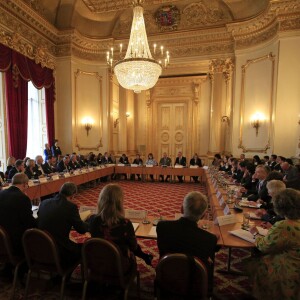 Le prince Charles, invité par le président François Hollande à s'exprimer en ouverture de la COP 21 à Paris, recevait le 29 octobre 2015 à Londres, à Lancaster House, des responsables gouvernementaux en charge des questions environnementales, dont Ségolène Royal.
