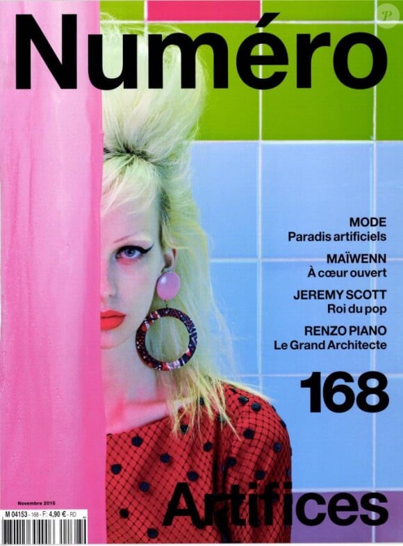 Couverture du magazine Numéro, édition de novembre 2015.