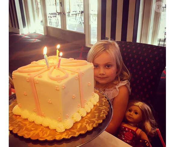 La fille de Tori Spelling, Hattie fête ses 4 ans / photo postée sur le compte Instagram de l'actrice.