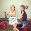 Hattie et Finn, les enfants de Tori Spelling / photo postée sur le compte Instagram de l'actrice.