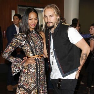 Zoe Saldana, Marco Perego - Première du film " Infinitely Polar Bear " à Los Angeles le 14 juin 2015.