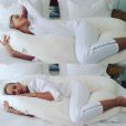 Karolina Kurkova profite d'une douce matinée dans sa chambre d'hôtel de Miami. Novembre 2015