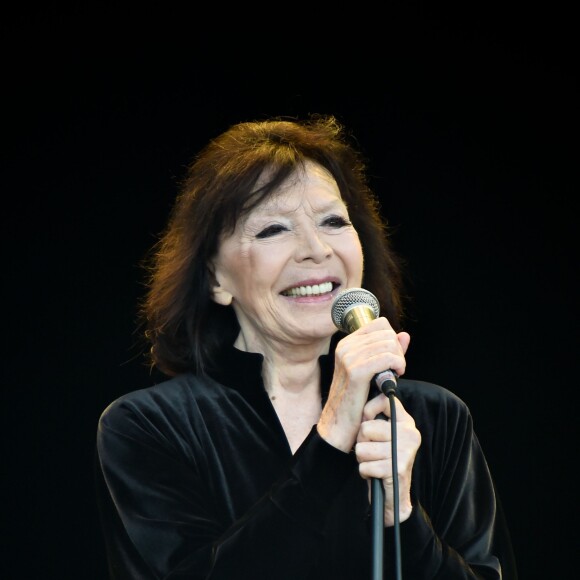 Juliette Gréco en concert lors de la Fête de l'Humanité 2015 à Paris, le 13 septembre 2015