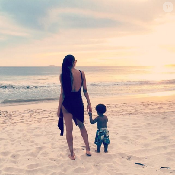 Ciara et son fils Future en vacances au Mexique. Novembre 2015.