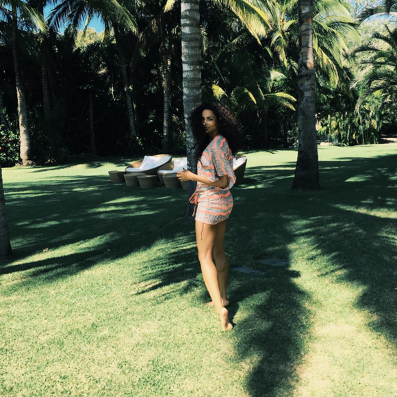 Ciara, son compagnon Russell Wilson et son fils Future en vacances au Mexique. Novembre 2015.