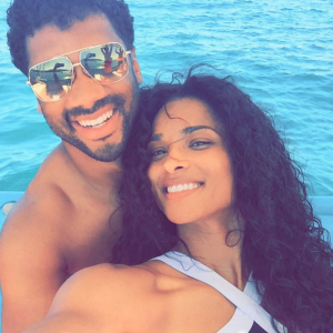 Ciara, son compagnon Russell Wilson et son fils Future en vacances au Mexique. Novembre 2015.