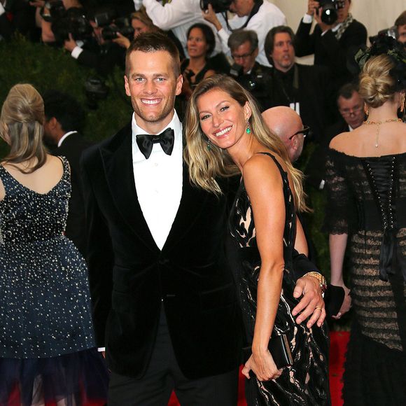 Tom Brady et sa femme Gisele Bündchen - Soirée du Met Ball / Costume Institute Gala 2014: "Charles James: Beyond Fashion" à New York. Le 5 mai 2014.