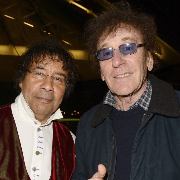 Exclusif - Laurent Voulzy et Alain Souchon - Concert privé MFM Radio de Alain Souchon et Laurent Voulzy sur un bateau-mouche à Paris le 10 novembre 2015. ©Guirec Coadic/Bestimage