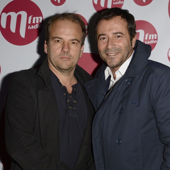 Exclusif - Stéphane Henon et Bernard Montiel - Concert privé MFM Radio de Alain Souchon et Laurent Voulzy sur un bateau-mouche à Paris le 10 novembre 2015. ©Guirec Coadic/Bestimage