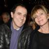 Exclusif - Thierry Beccaro et sa femme Emmanuelle - Concert privé MFM Radio de Alain Souchon et Laurent Voulzy sur un bateau-mouche à Paris le 10 novembre 2015. ©Guirec Coadic/Bestimage