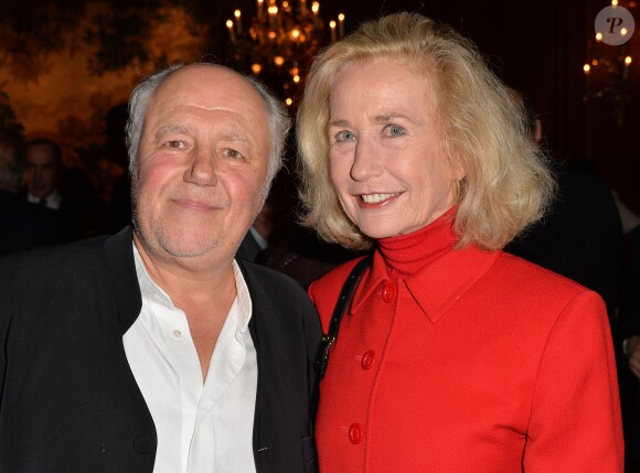 Marc Jolivet et Brigitte Fossey - Remise du 2ème prix Bristol des Lumières au Bristol à Paris, le 12 novembre 2015. ©Veeren/Bestimage
