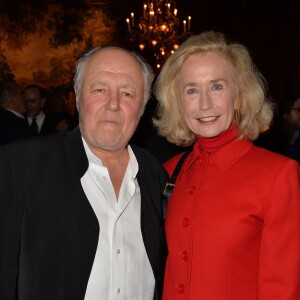 Marc Jolivet et Brigitte Fossey - Remise du 2ème prix Bristol des Lumières au Bristol à Paris, le 12 novembre 2015. ©Veeren/Bestimage