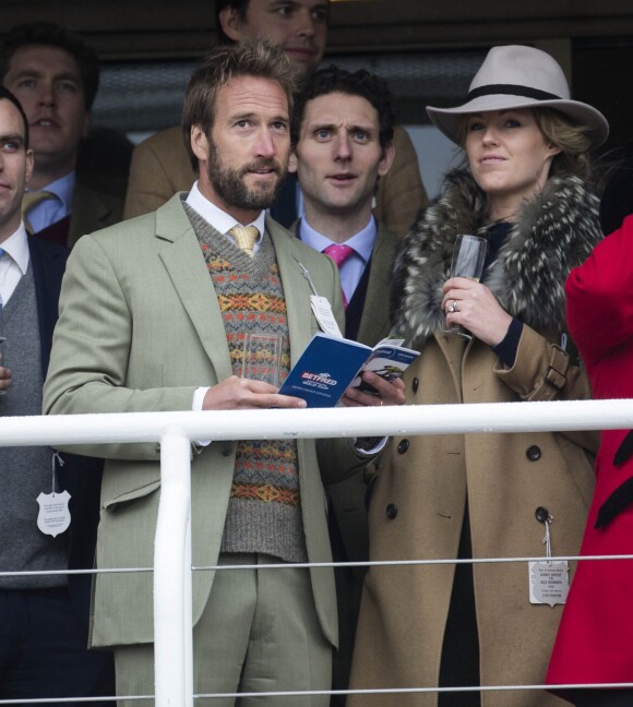 Ben Fogle et Marina Fogle au festival de Cheltenham le 15 mars 2013.