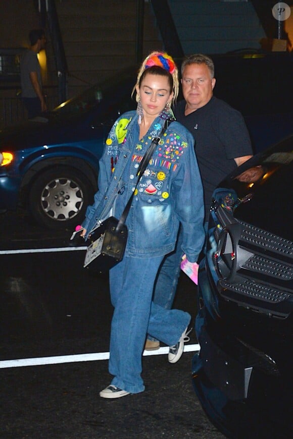 Miley Cyrus se rend au restaurant Lattanzi à New York, le 29 septembre 2015