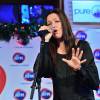 Natasha St-Pier lors de l'émission de radio : "La matinale Spéciale Noël sur RFM" dans les studios de RFM à Paris, le 19 décembre 2014.