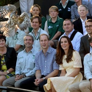 Le prince William et Kate Middleton visitent le Taronga Zoo dans le cadre de leur tournée en Océanie, le 20 avril 2014.