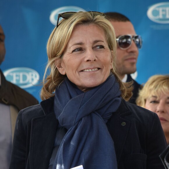 Claire Chazal, mise à l'honneur lors de la 155e vente des vins des Hospices de Beaune, le 15 novembre 2015, à Beaune © Giancarlo Gorassini