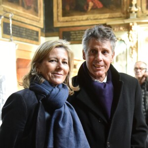 Claire Chazal et Alain Suguenot, le maire de Beaune, lors des enchères de la 155e vente des vins des Hospices de Beaune, le 15 novembre 2015, à Beaune © Giancarlo Gorassini