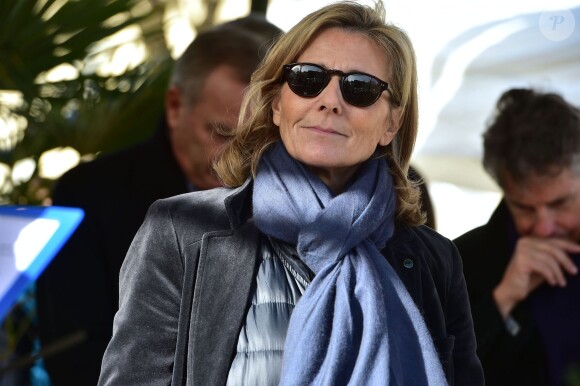 Claire Chazal et Christophe Lambert ont fait monté les enchères à la 155e vente des vins des Hospices de Beaune, le 15 novembre 2015, à Beaune © Giancarlo Gorassini