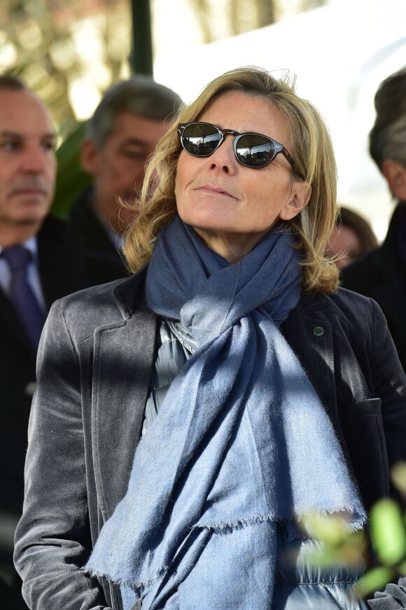Claire Chazal et Christophe Lambert ont fait monté les enchères à la 155e vente des vins des Hospices de Beaune, le 15 novembre 2015, à Beaune © Giancarlo Gorassini