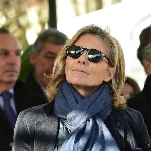 Claire Chazal et Christophe Lambert ont fait monté les enchères à la 155e vente des vins des Hospices de Beaune, le 15 novembre 2015, à Beaune © Giancarlo Gorassini