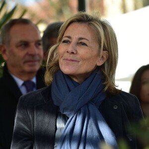 Claire Chazal et Christophe Lambert ont fait monté les enchères à la 155e vente des vins des Hospices de Beaune, le 15 novembre 2015, à Beaune © Giancarlo Gorassini