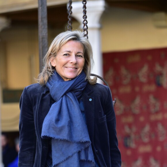 Claire Chazal à la 155e vente des vins des Hospices de Beaune, le 15 novembre 2015, à Beaune © Giancarlo Gorassini