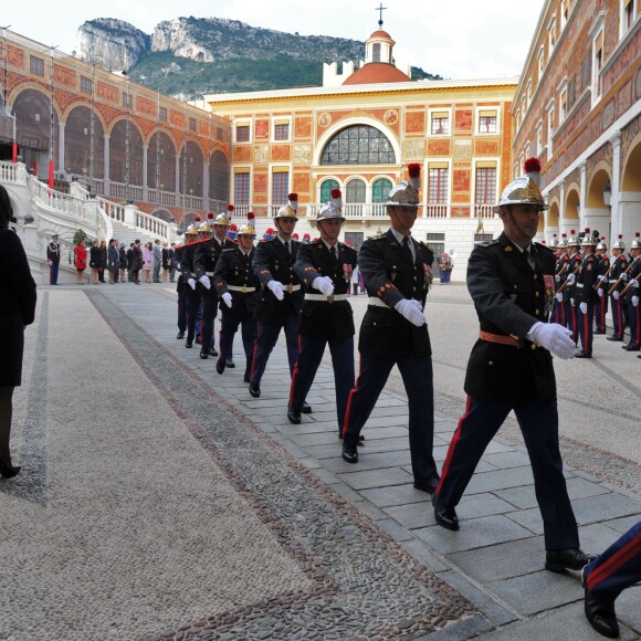 Illustration dans la cour du palais lors de la Fête Nationale monégasque le 19 novembre 2015. © Bruno Bebert / Olivier Huitel / Pool Restreint Monaco / Bestimage  Monaco National Day in Monaco on november 19, 201519/11/2015 - MONACO