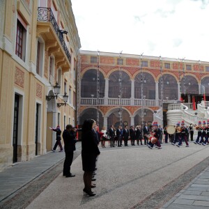 Illustration dans la cour du palais lors de la Fête Nationale monégasque le 19 novembre 2015. © Bruno Bebert / Olivier Huitel / Pool Restreint Monaco / Bestimage  Monaco National Day in Monaco on november 19, 201519/11/2015 - MONACO