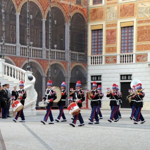 Illustration dans la cour du palais lors de la Fête Nationale monégasque le 19 novembre 2015. © Bruno Bebert / Olivier Huitel / Pool Restreint Monaco / Bestimage  Monaco National Day in Monaco on november 19, 201519/11/2015 - MONACO