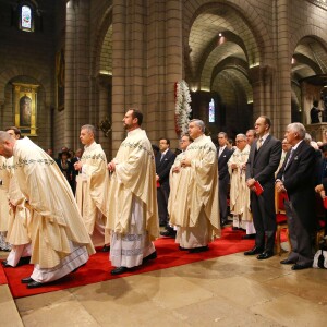 Illustration - La famille princière de Monaco en la cathédrale lors de la fête nationale de Monaco. Le 19 novembre 2015 © Bruno Bebert-Olivier Huitel / Pool Restreint Monaco / Bestimage  Princely family of Monaco at the Cathedral of Monaco during the official ceremonies for the Monaco National Day at Cathedrale Notre-Dame-Immaculee de Monaco on November 19, 2015 in Monaco, Monaco19/11/2015 - Monaco