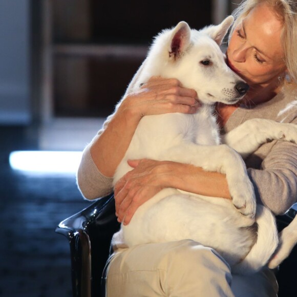 Exclusif - Alexandra Vandernoot - Enregistrement de l'émission "Animaux Stars", qui sera diffusée en mars 2016 sur la chaîne TV Animaux, au Bastille Design Center à Paris. Le 17 novembre 2015 © CVS / Bestimage.