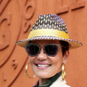 Cristina Cordula - Jour 11 - People dans le village lors du tournoi de tennis de Roland Garros à Paris le 3 juin 2015.