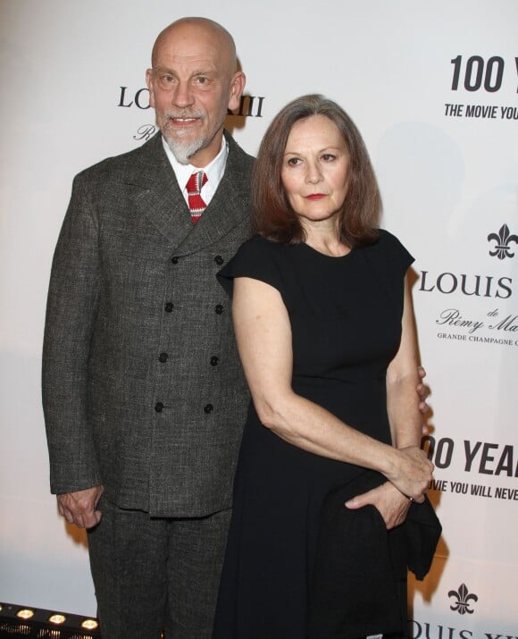 John Malkovich et sa femme Nicoletta Peyran à la soirée 100 Years: The Movie You Will Never See à Beverly Hills, le 18 novembre 2015