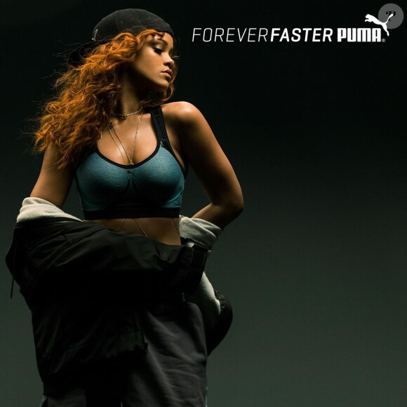 Rihanna, égérie sportive et sexy pour Puma et sa campagne Forever Faster. Novembre 2015.