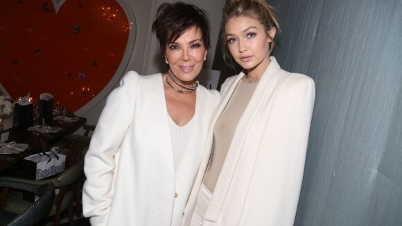 Kris Jenner in love face à Gigi Hadid : Belles en blanc pour un moment précieux