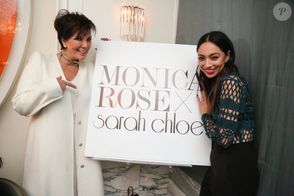 Kris Jenner, Monica Rose lors de la soirée pour célébrer la collection Monica Rose X Sarah Chloe à Los Angeles le 19 novembre 2015