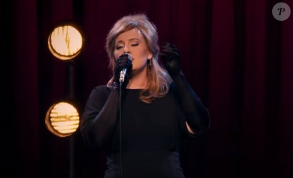 Adele, lors de l'émission sur la BBC