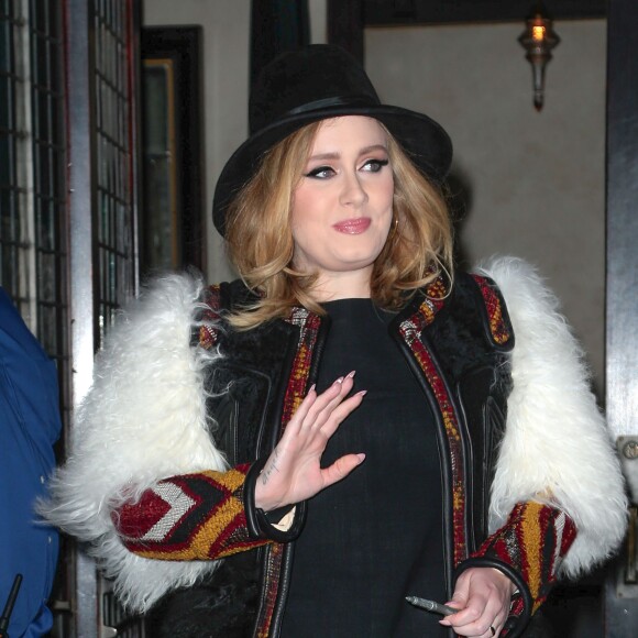 La chanteuse Adele à New York le 20 novembre 2015.