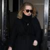 La chanteuse Adele à la sortie de son hôtel à New York. Le 17 novembre 2015