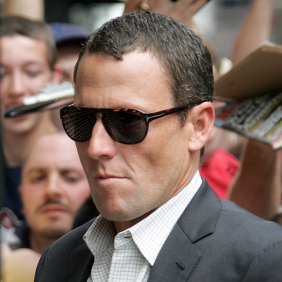 Lance Armstrong lors de son arrivée au Ed Sullivan Theater pour le Late Show with David Letterman à New York le 17 juin 2008