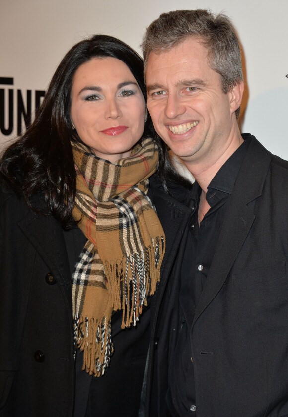 David Martinon et sa femme Karen - Avant-première du film "Un + Une" de Claude Lelouch à l'UGC Normandie à Paris le 23 novembre 2015.