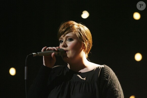 Adele au Roundhouse à Londres le 14 janvier 2008.