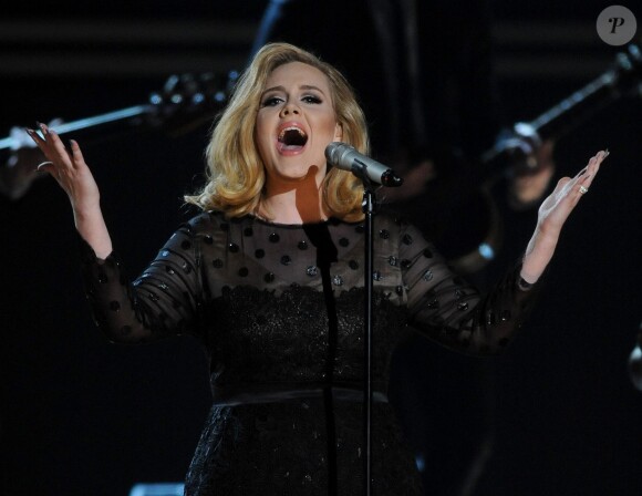 Adele aux Grammy Awards 2012, le 12 février.