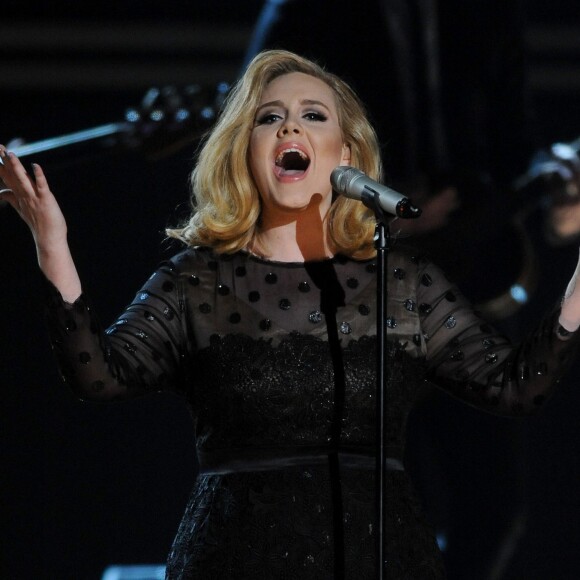 Adele aux Grammy Awards 2012, le 12 février.