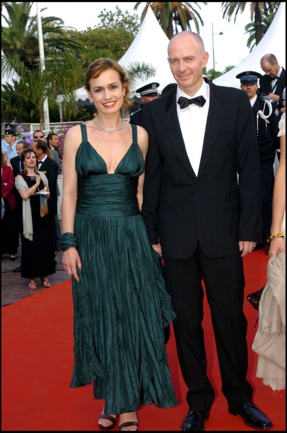 Sandrine Bonnaire et Guillaume Laurant lors du Festival du film de Cannes 2006