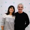 Estelle Denis et son compagnon Raymond Domenech - Le chef pâtissier Christophe Michalak organise un goûter caritatif au profit de l'association l'Etoile de Martin dans le salon Haute Couture de l'hôtel Plaza Athénée à Paris, le 21 novembre 2015.